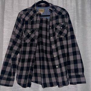 Roebuck & Co. Plaid Flannel Shirt